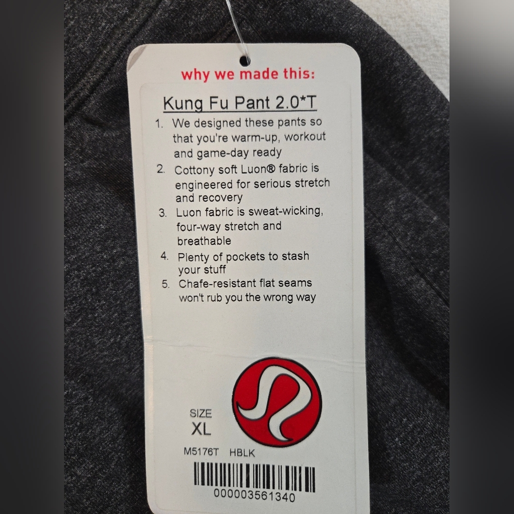 Lululemon | Lululemon Kung Fu Pant 2.0 T | Size XLtall
